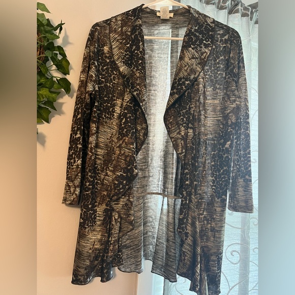 Ladies Leopard Cardigan - Picture 1 of 3